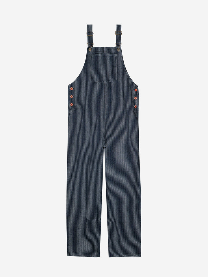 Denim stripe dungaree