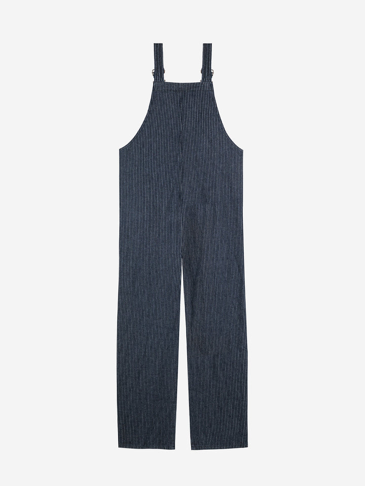 Denim stripe dungaree