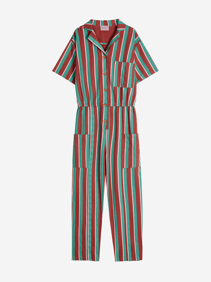 Washed cotton overall