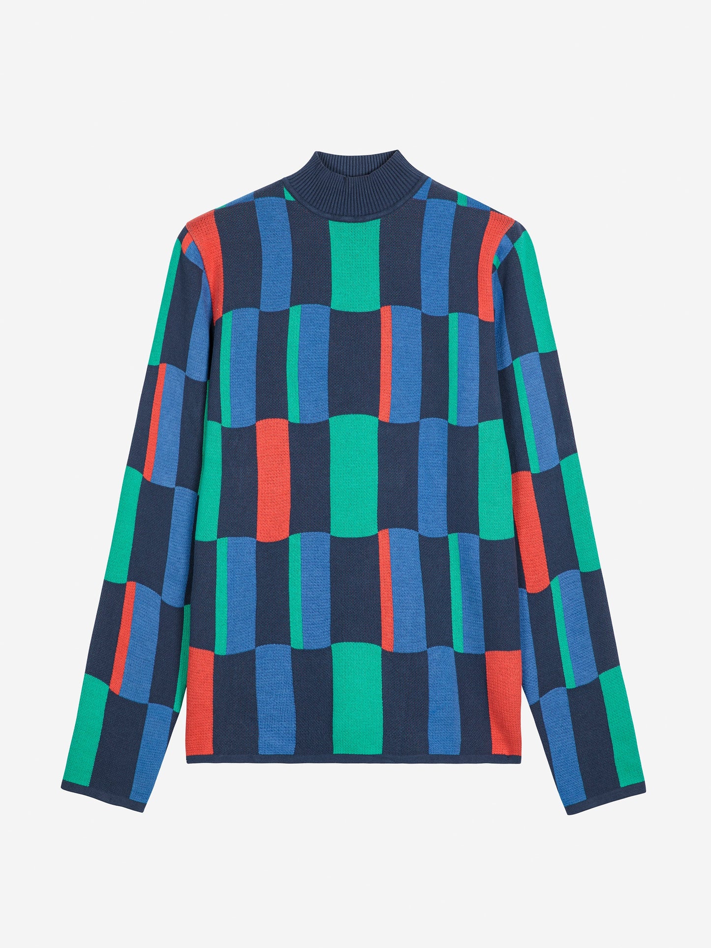 Geometric ジャカードタートルネックジャンパー