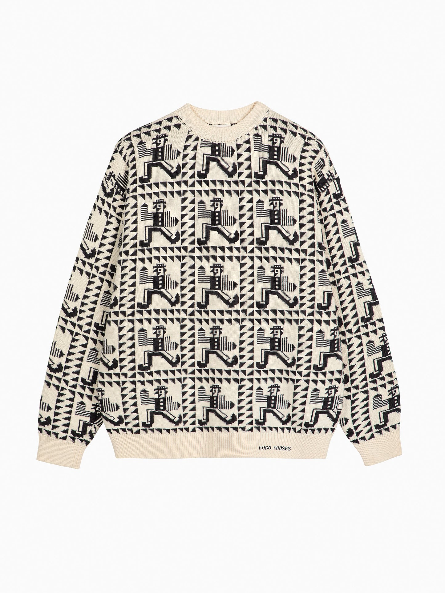 Mr Pencil jacquard relaxed jumper