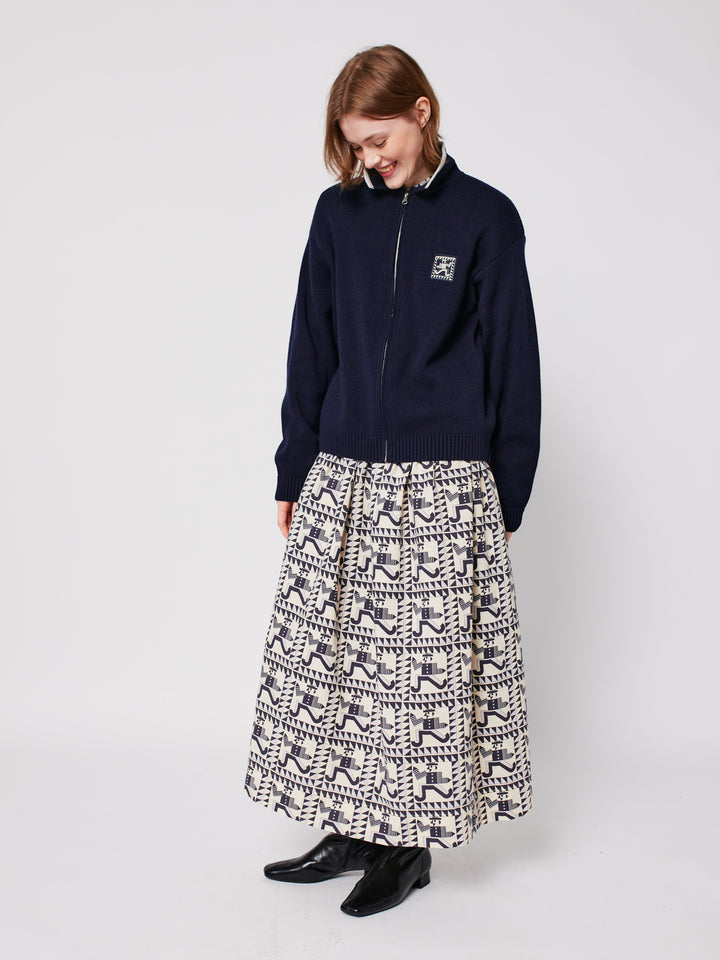 Mr Pencil zipped cardigan