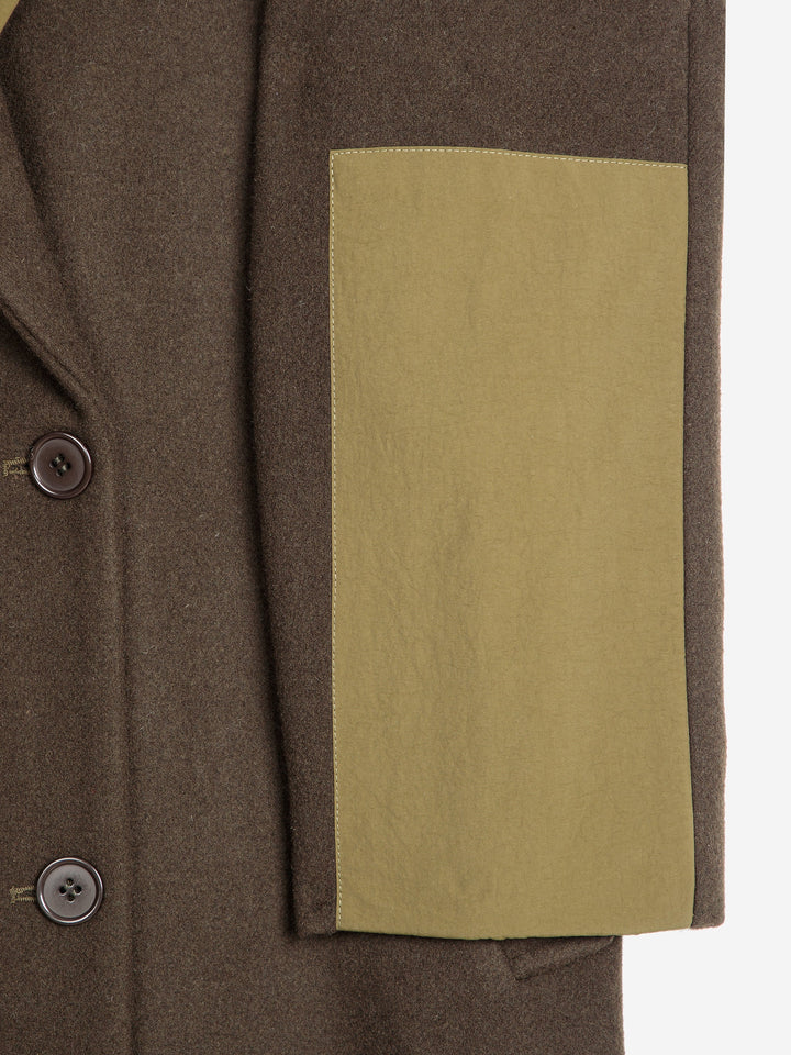 Wool blend long coat
