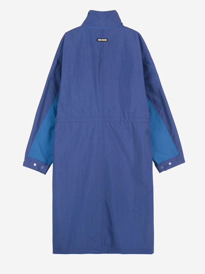 Blue raincoat