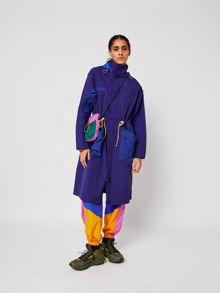 Blue raincoat