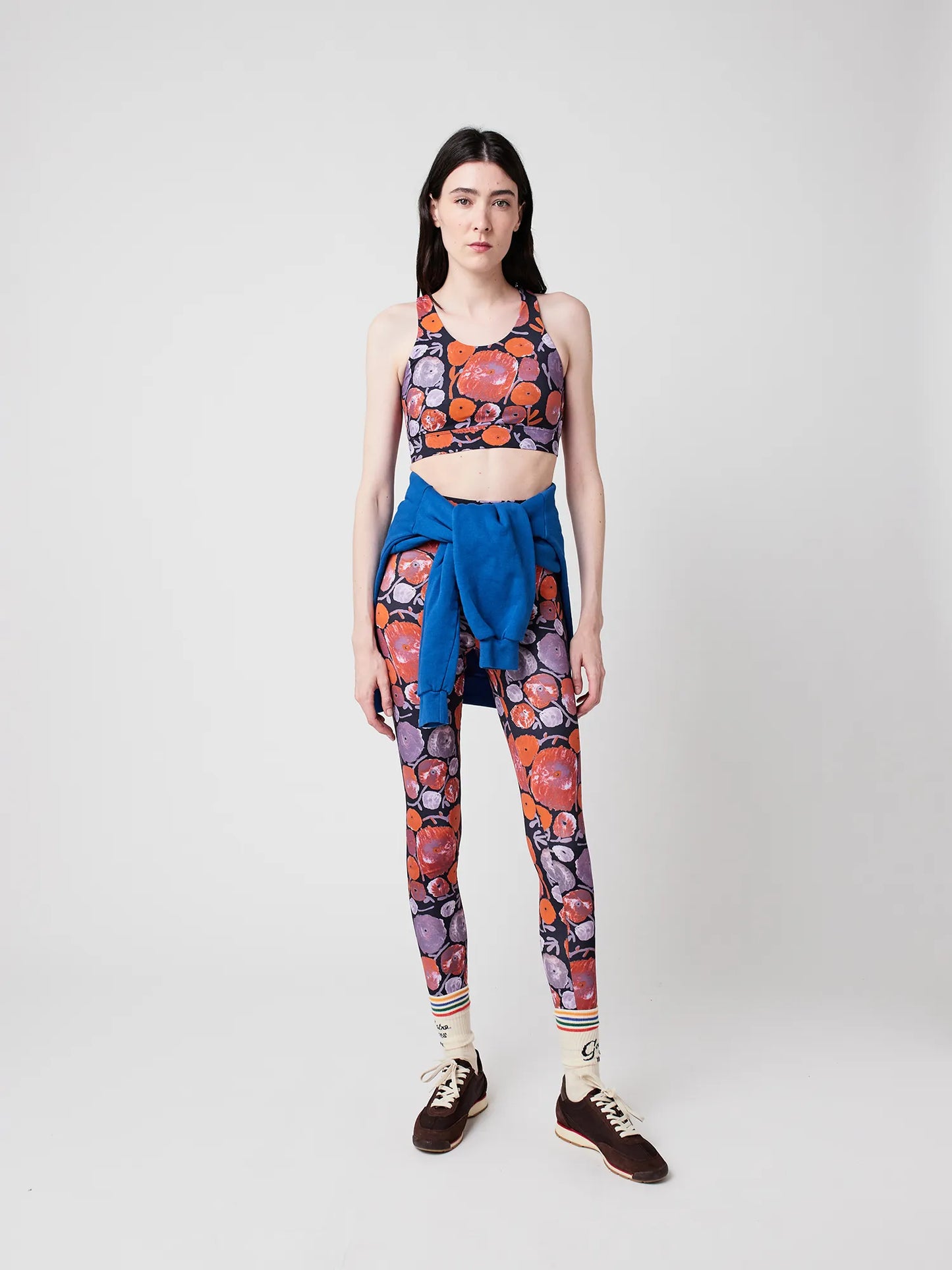 Dahlia pattern sporty top