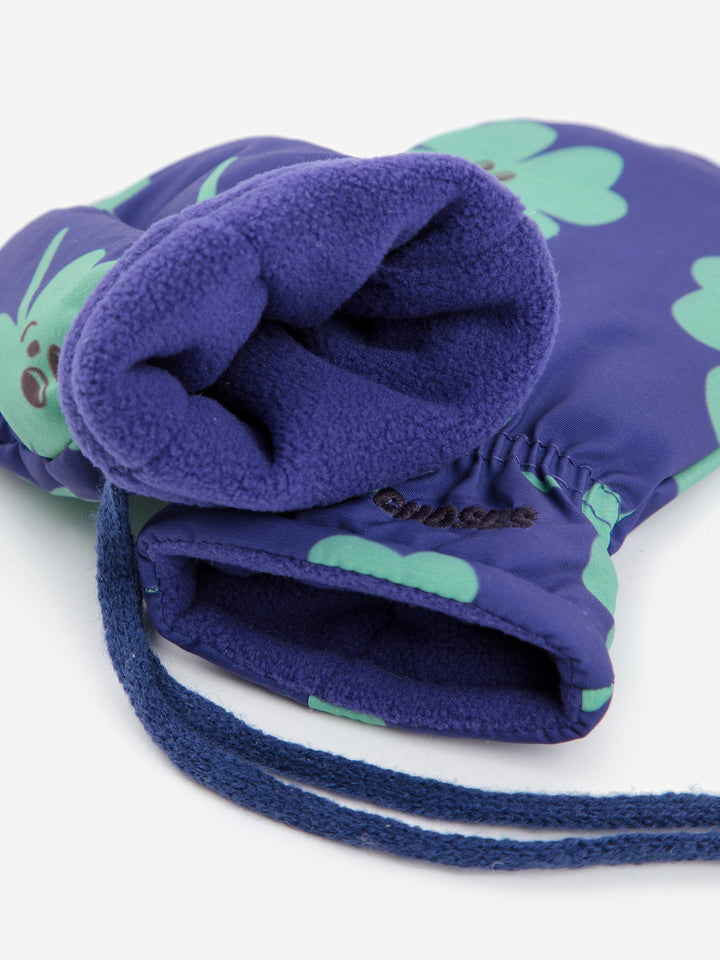 Lucky Clover all over padded mittens