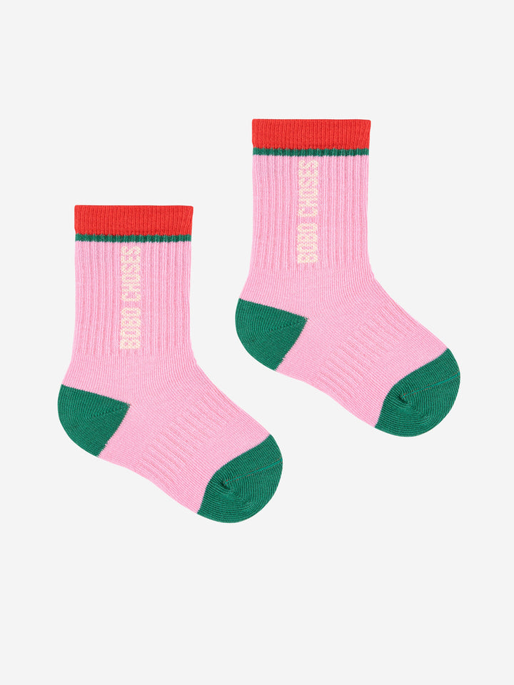 Bobo Choses カラーブロックロングソックス