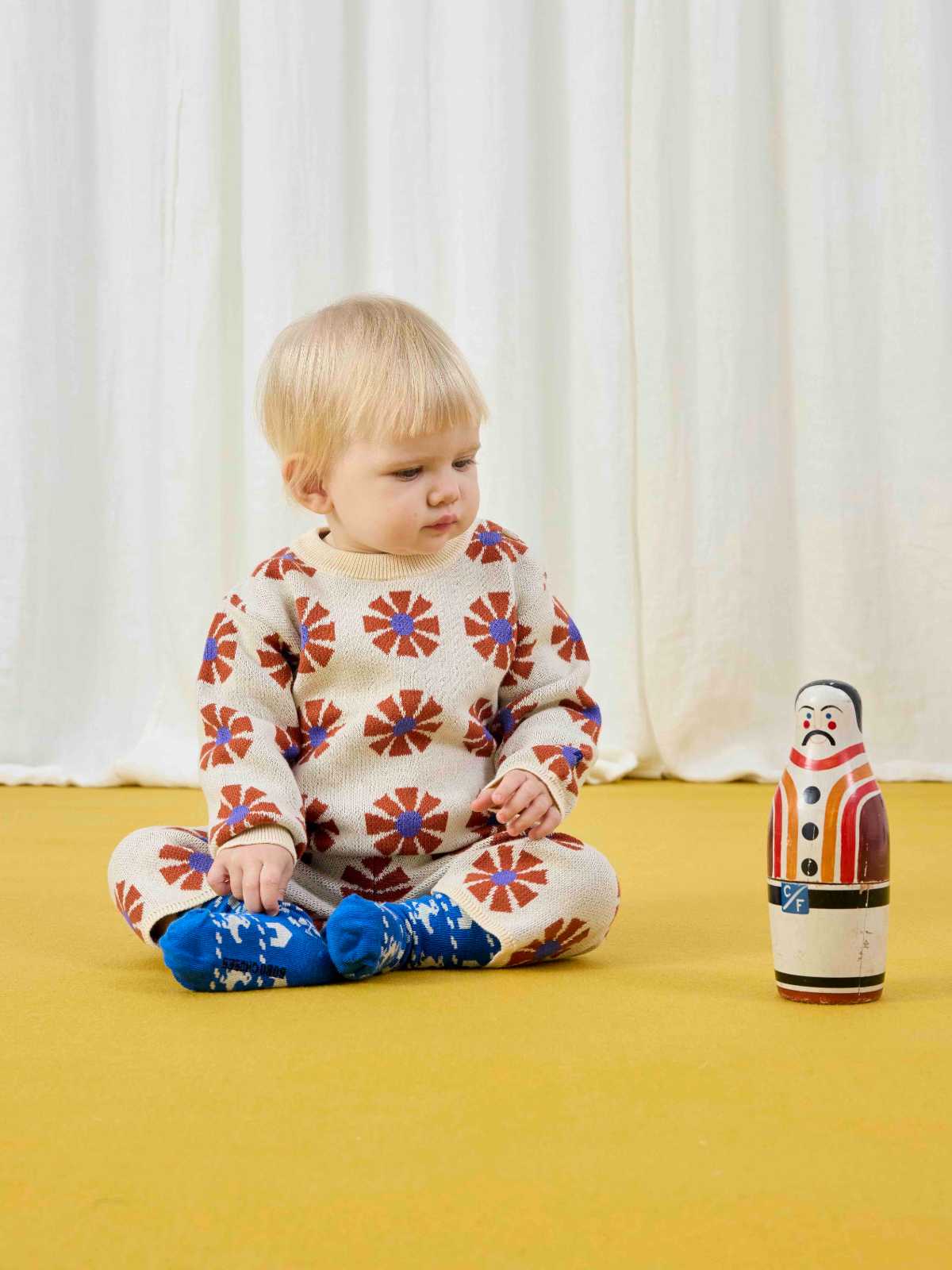 Kaleidoscope all over jacquard jumper