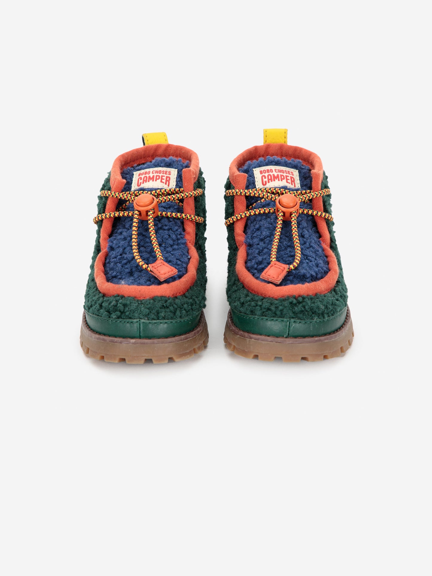 Bobo Choses x Camper Compas Wallabee sheepskin shoes