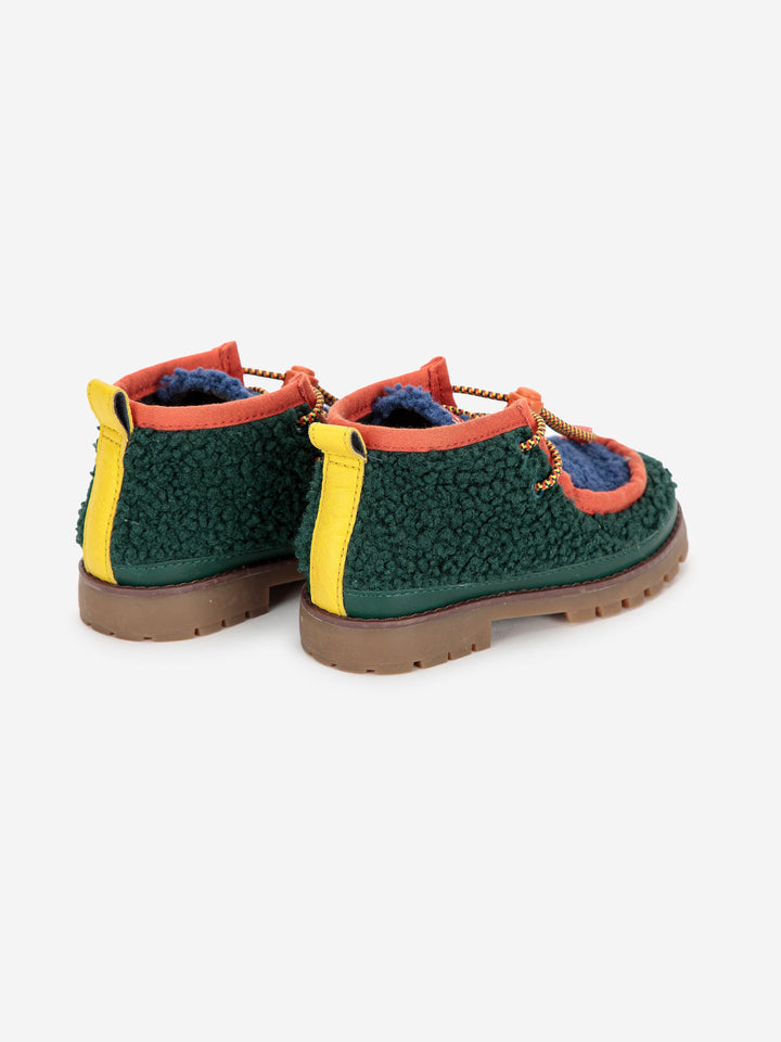 Bobo Choses x Camper Compas Wallabee sheepskin shoes