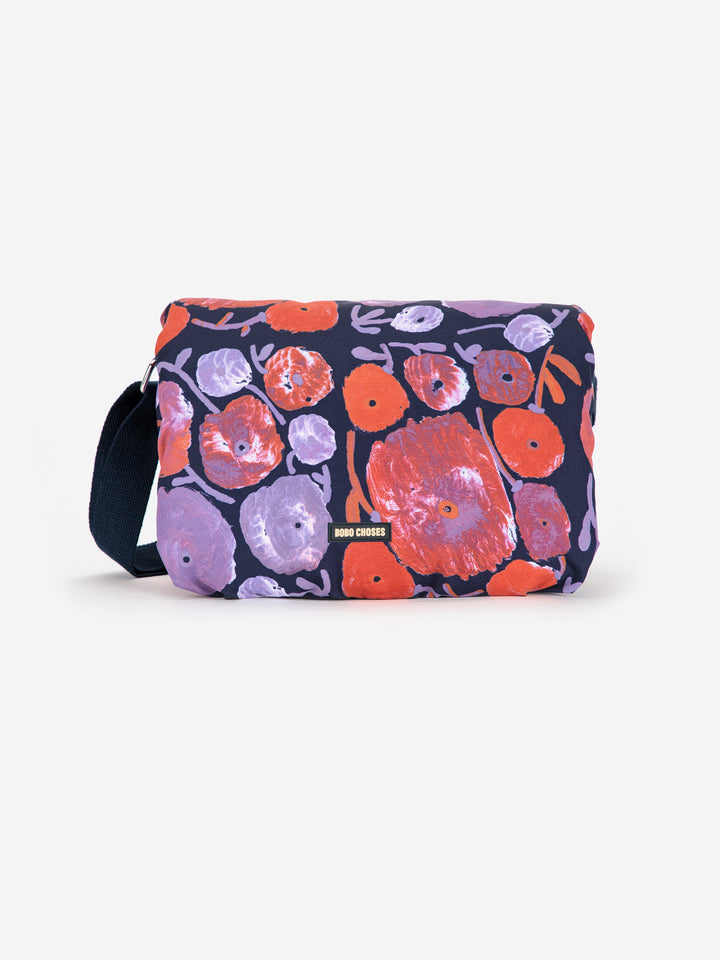Dahlia pattern crossbody bag