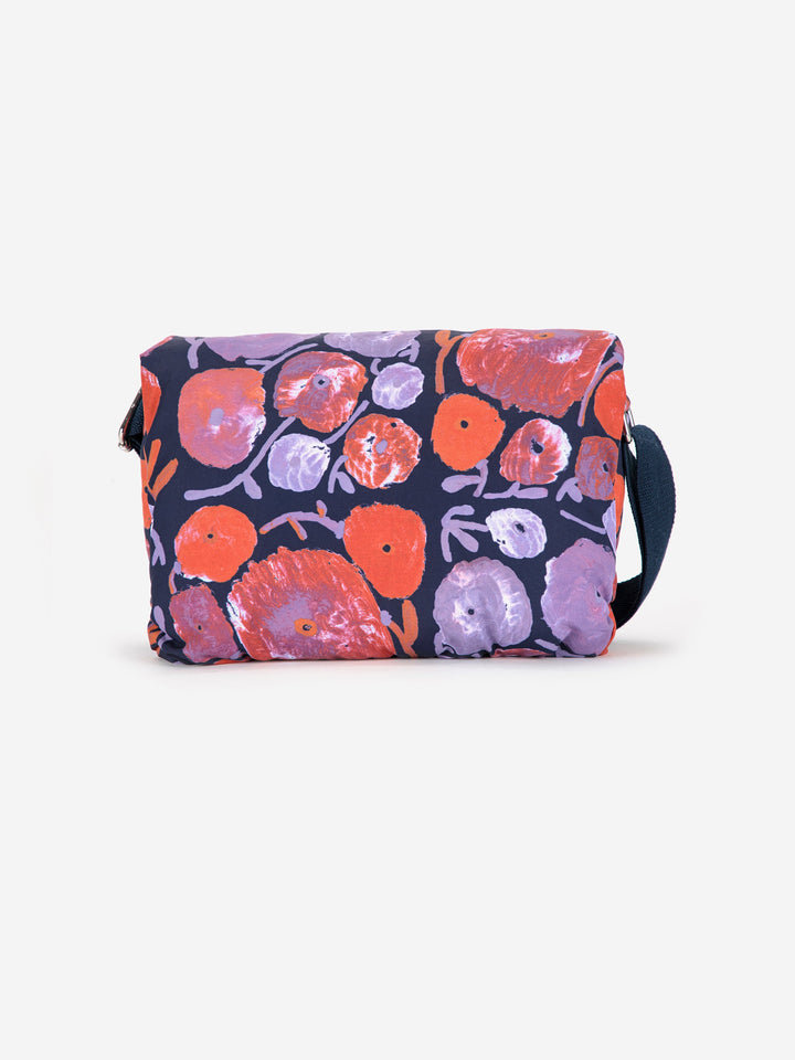 Dahlia pattern crossbody bag