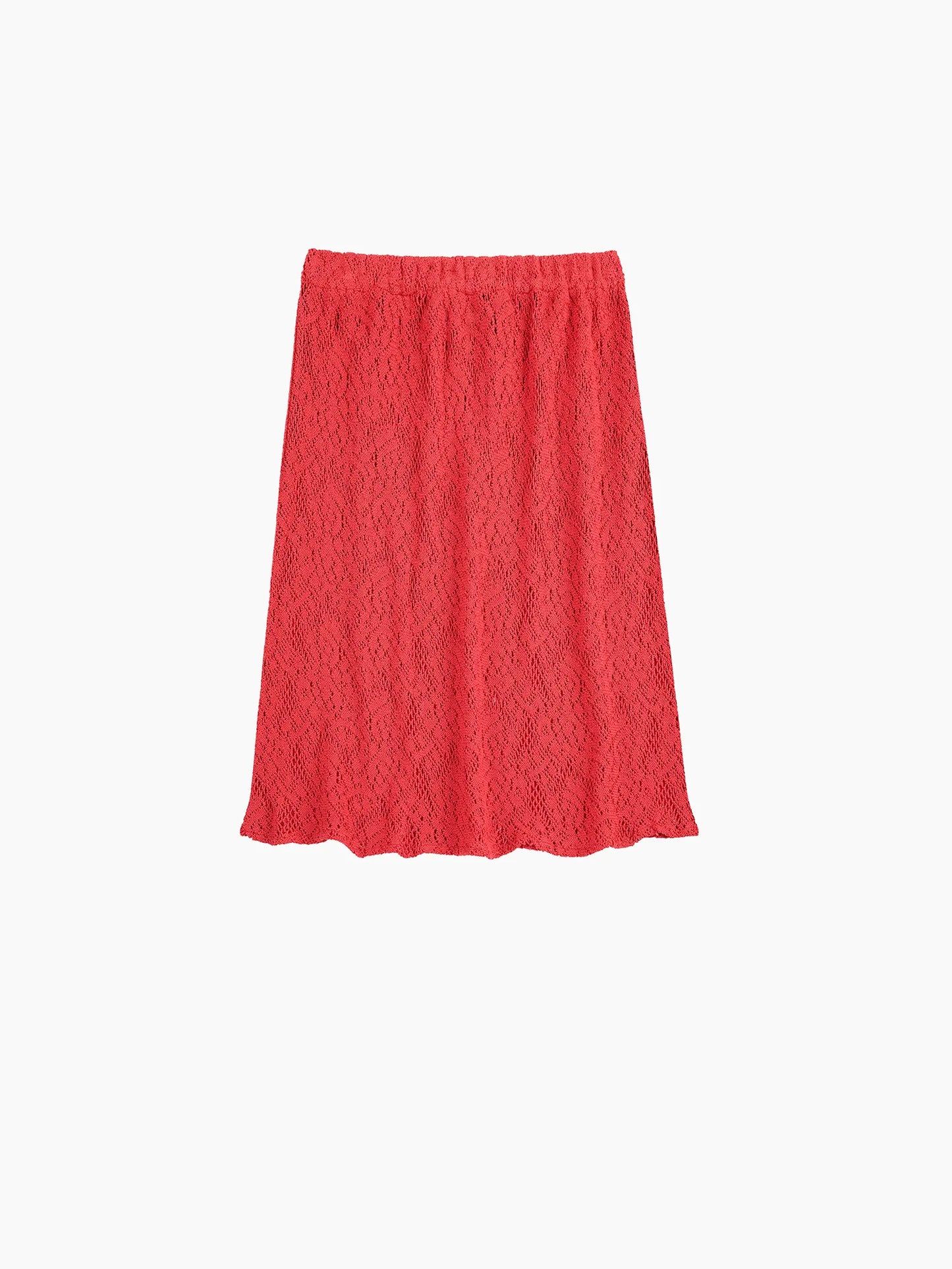 Lace midi skirt