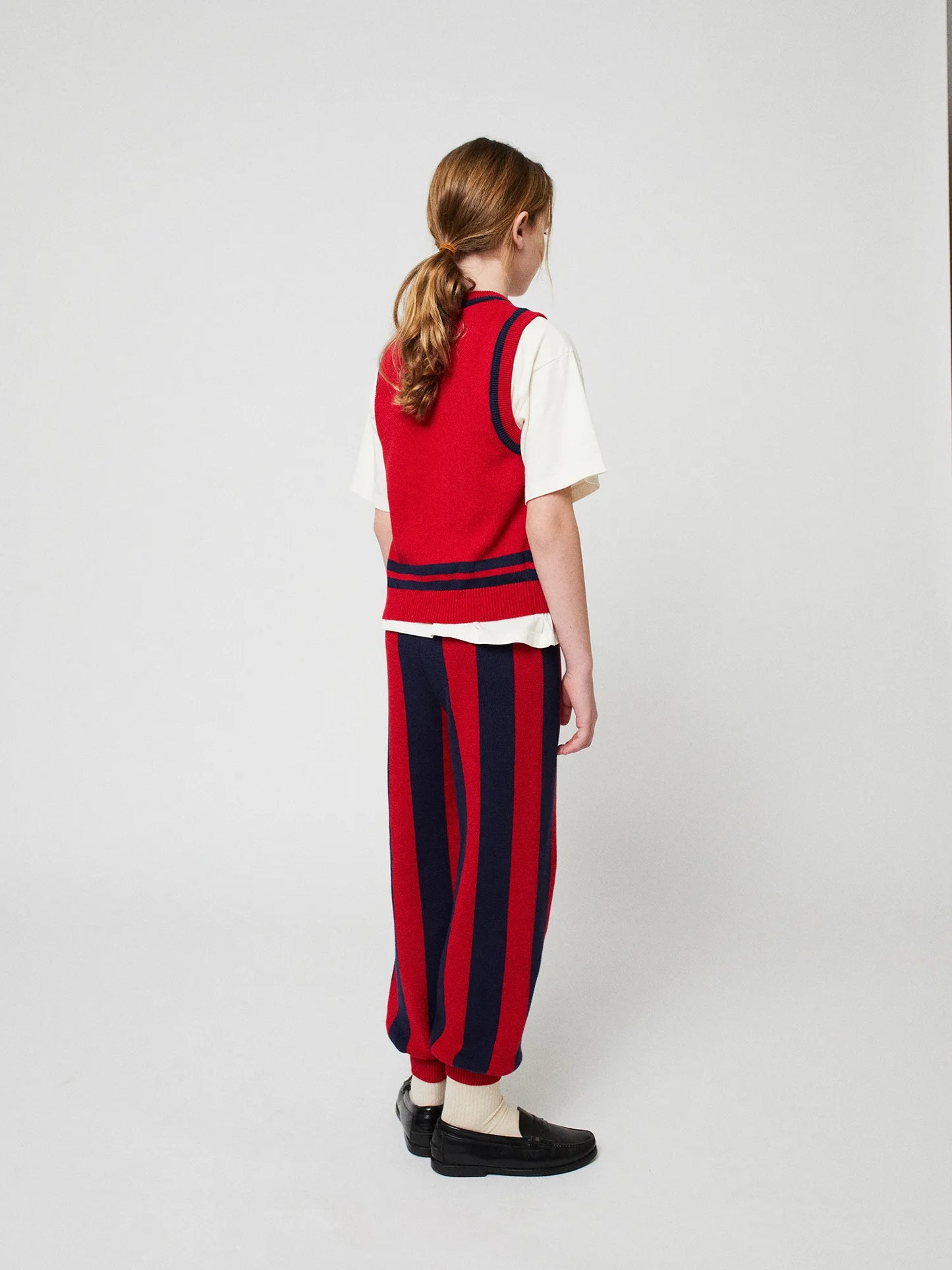 Striped knitted pants