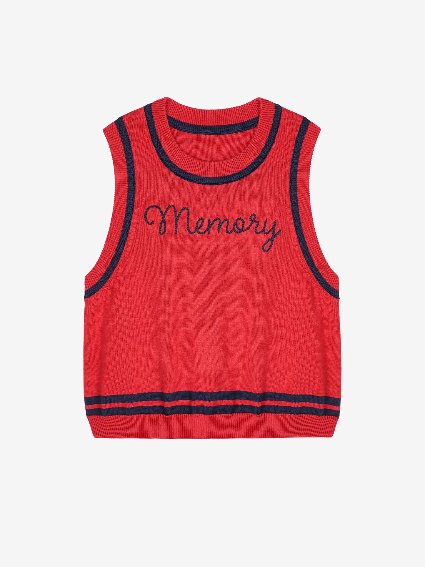 Memory knitted vest
