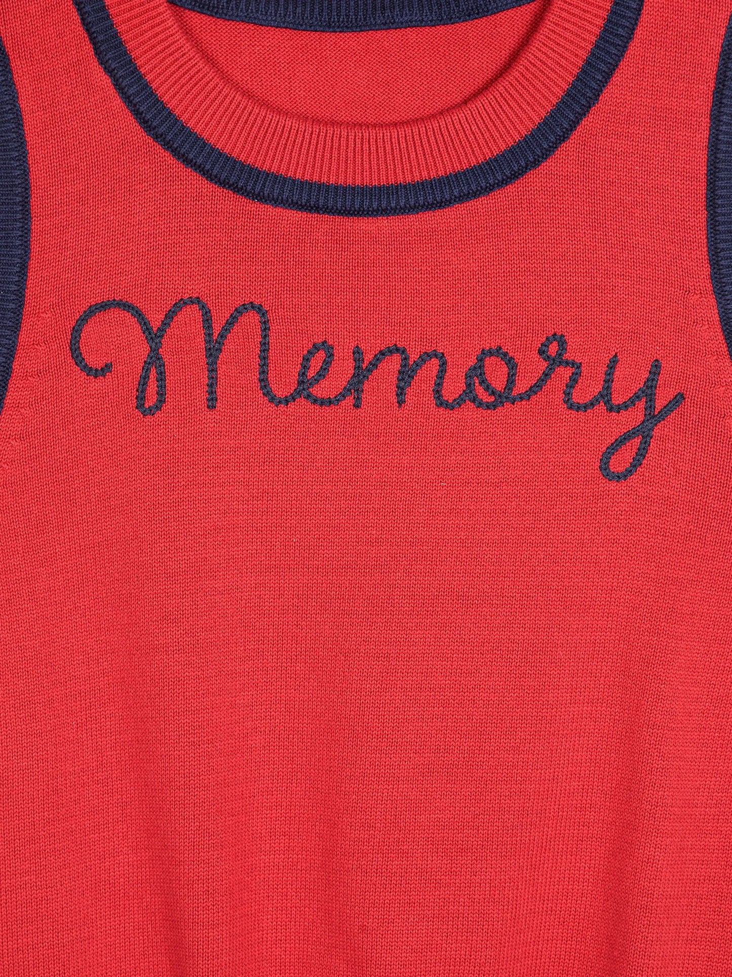 Memory knitted vest