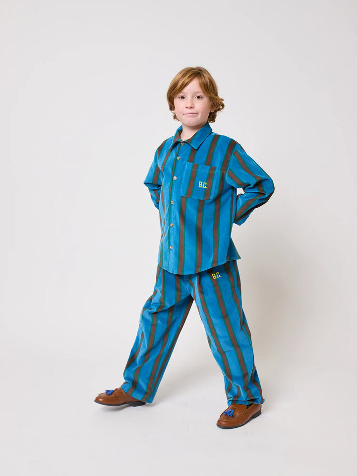 Stripes velvet over shirt