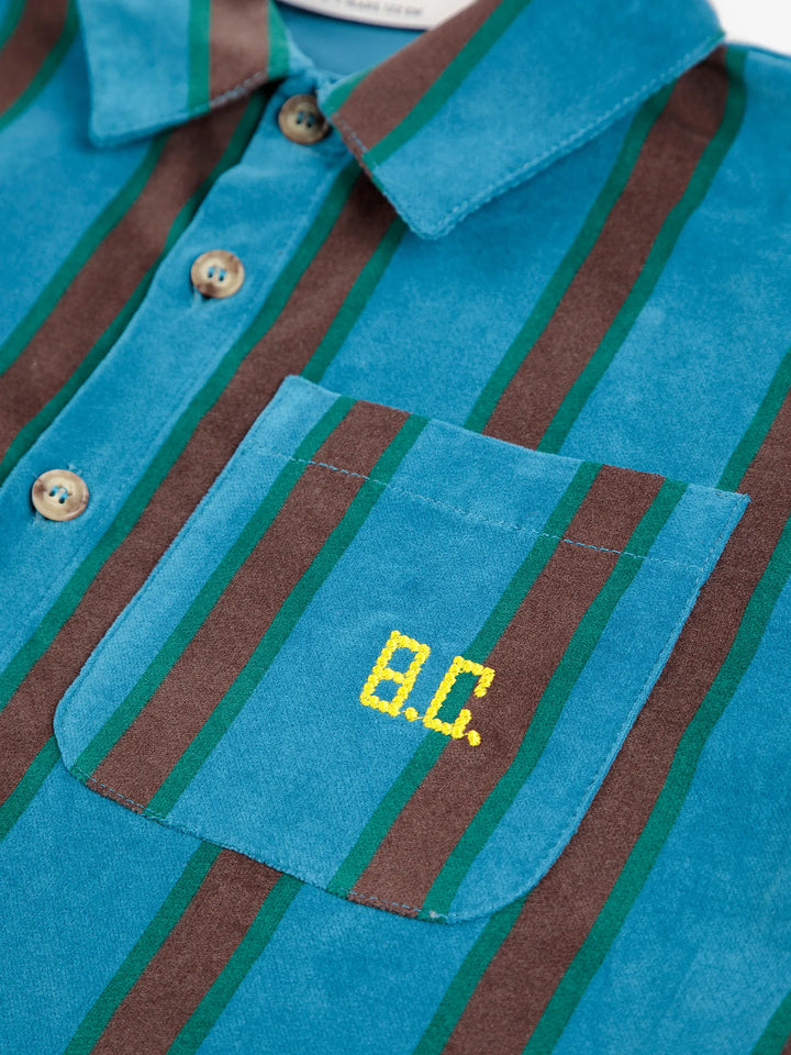 Stripes velvet over shirt