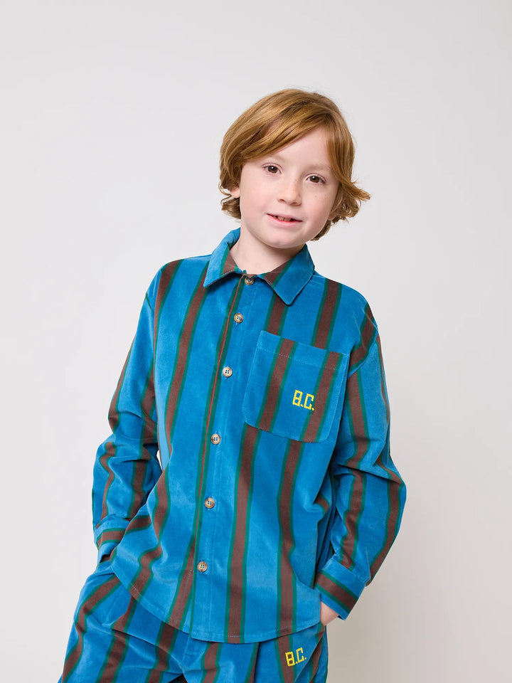 Stripes velvet over shirt