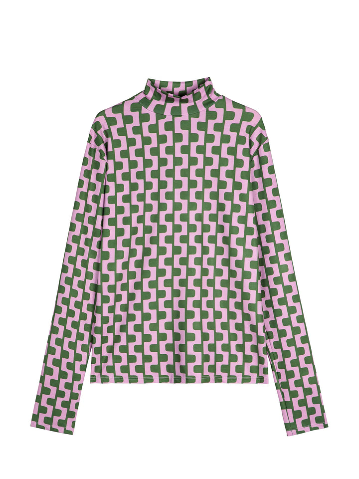 Purple print t-shirt