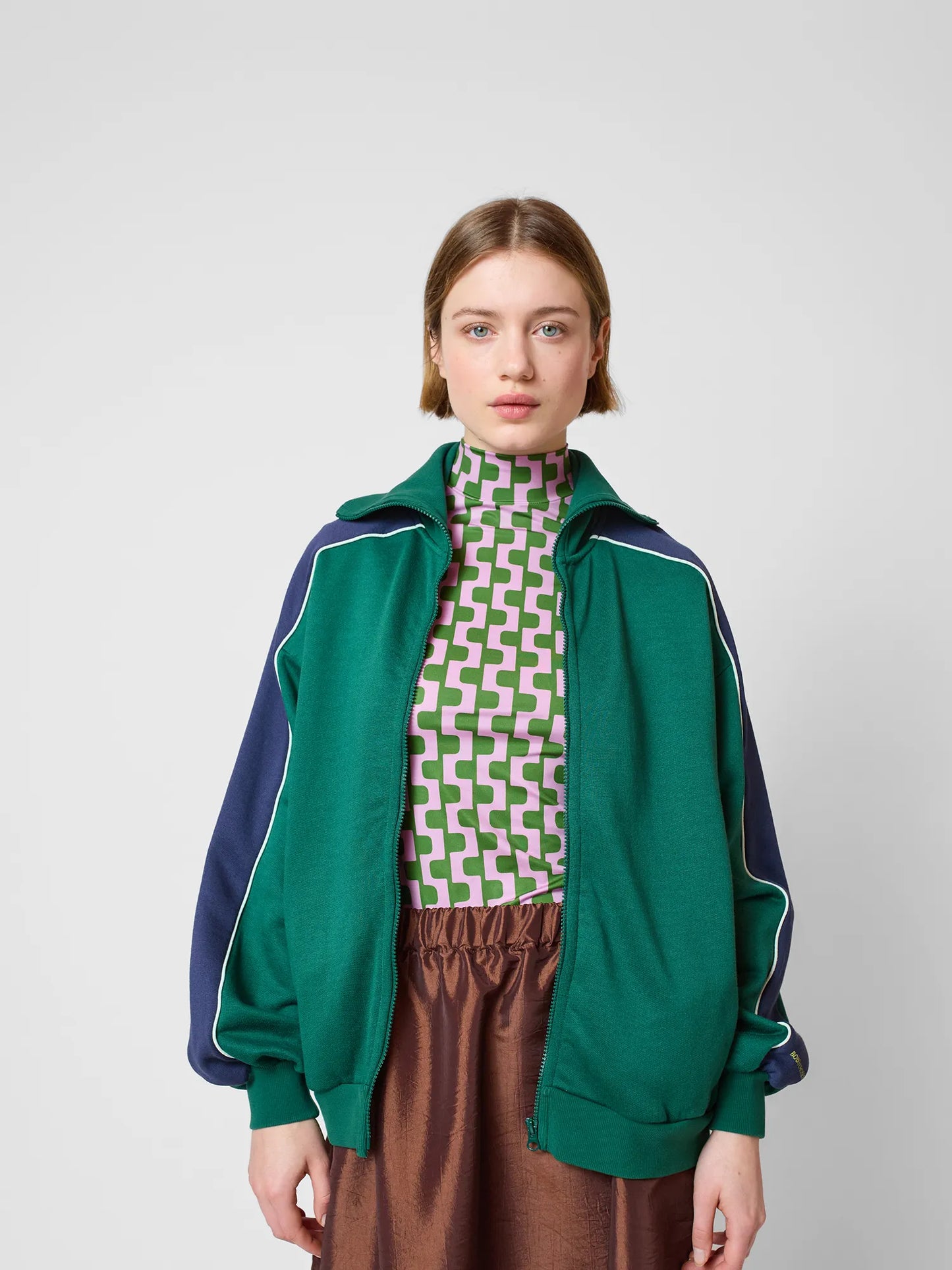 Purple print t-shirt