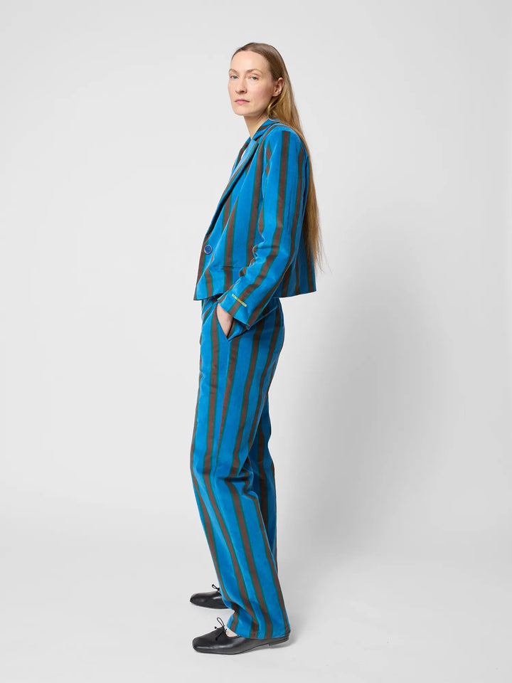 Striped all over pants