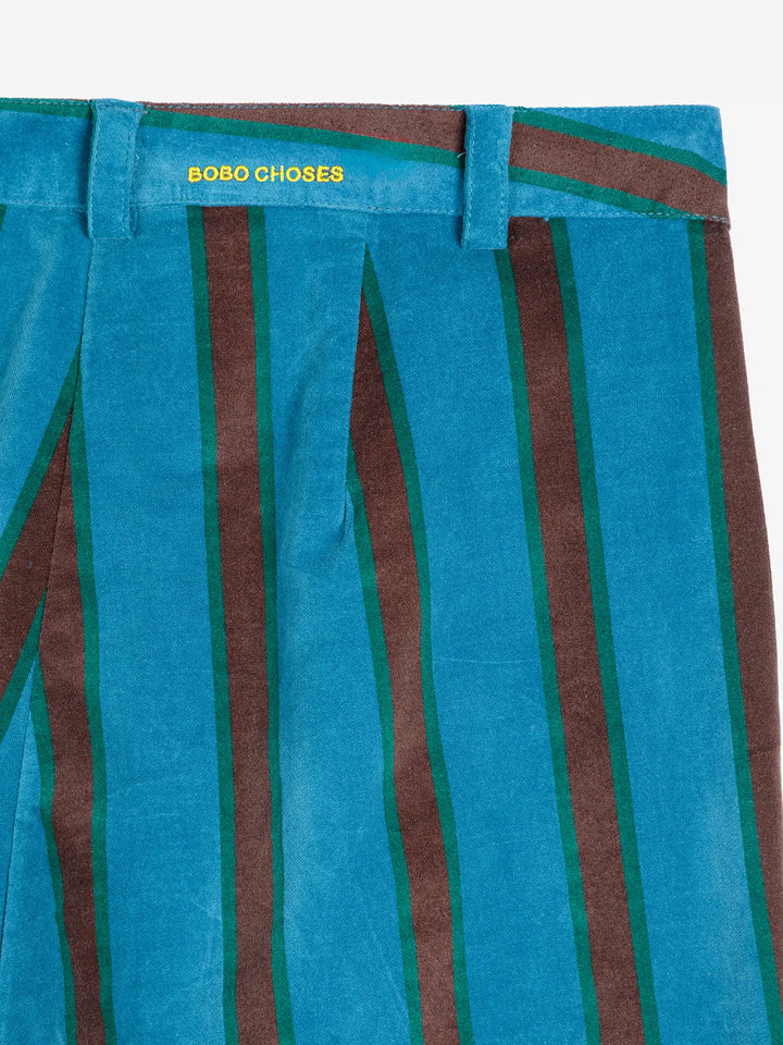 Striped all over pants