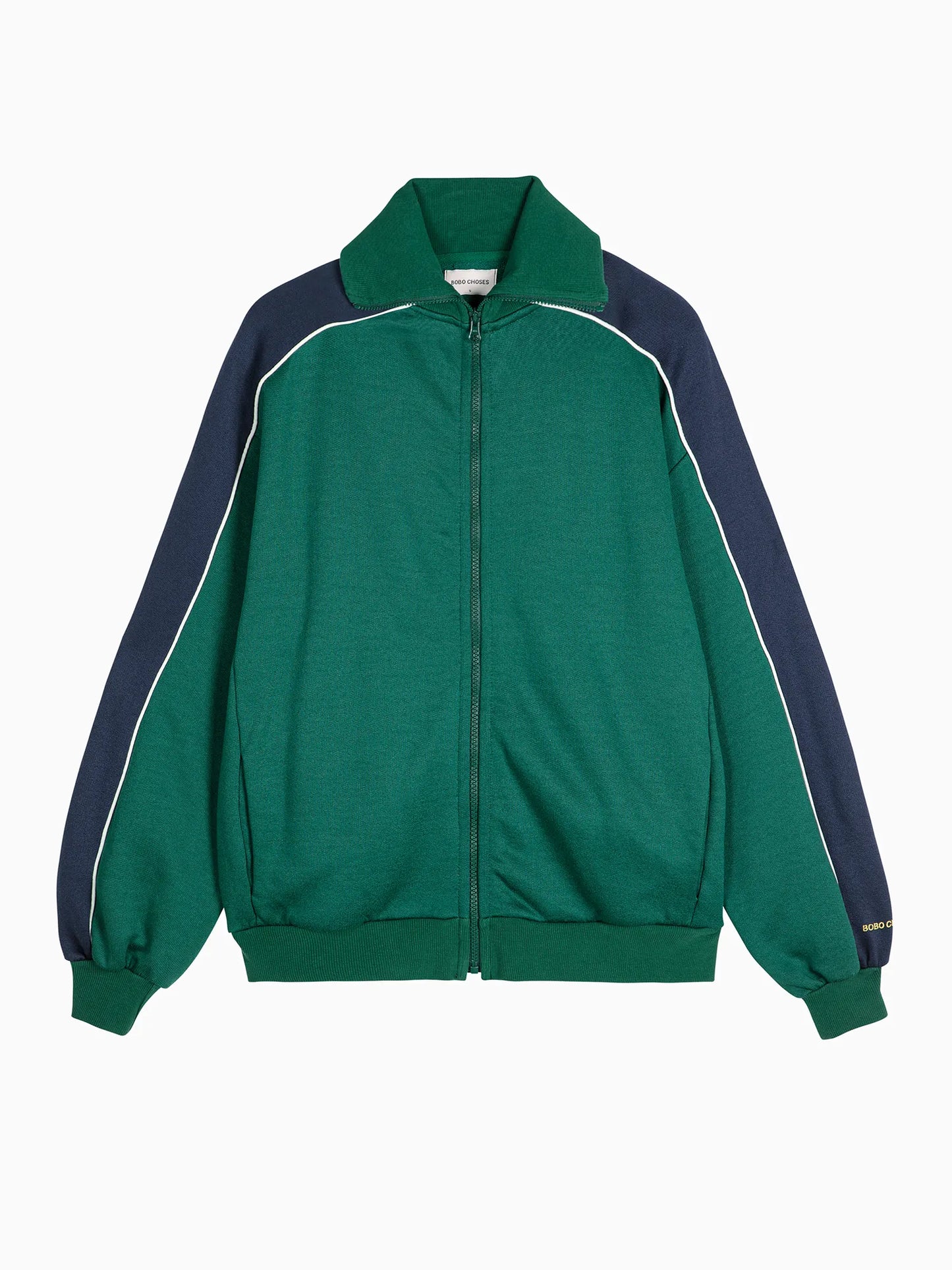 Striped zipped sweatshirt