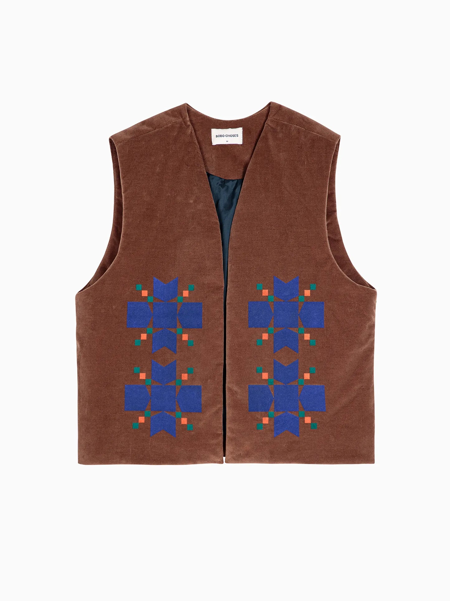 Snowflake velvet vest