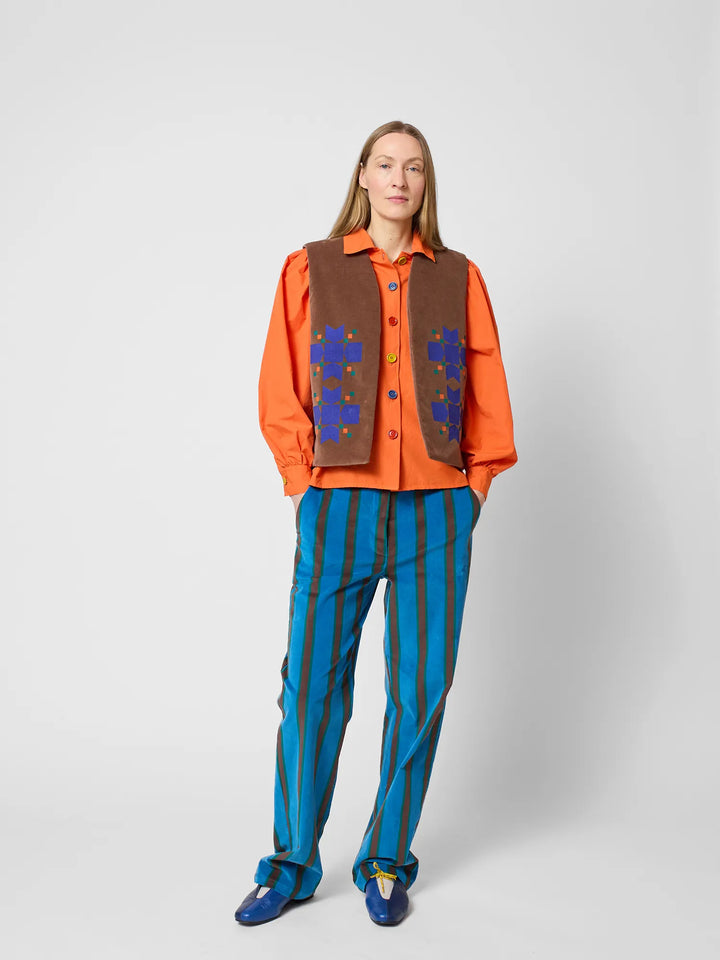 Snowflake velvet vest