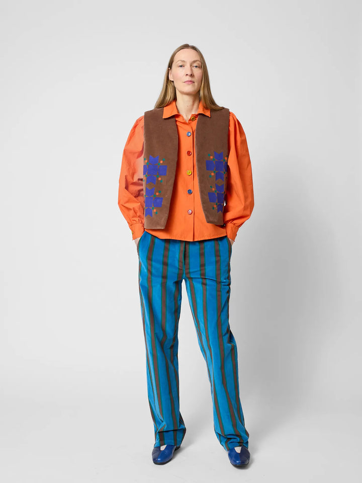 Snowflake velvet vest