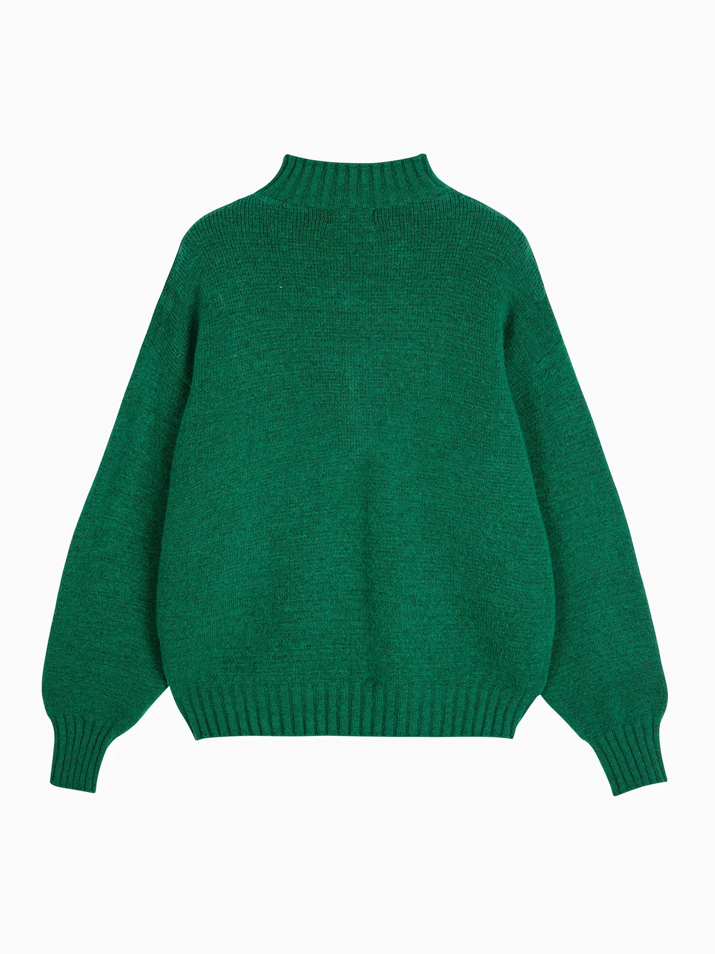 Floral turtleneck jumper