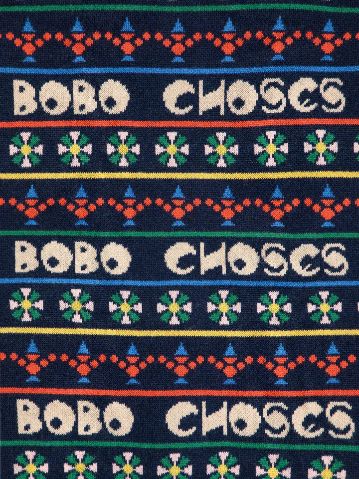 Muticolour printed cardigan