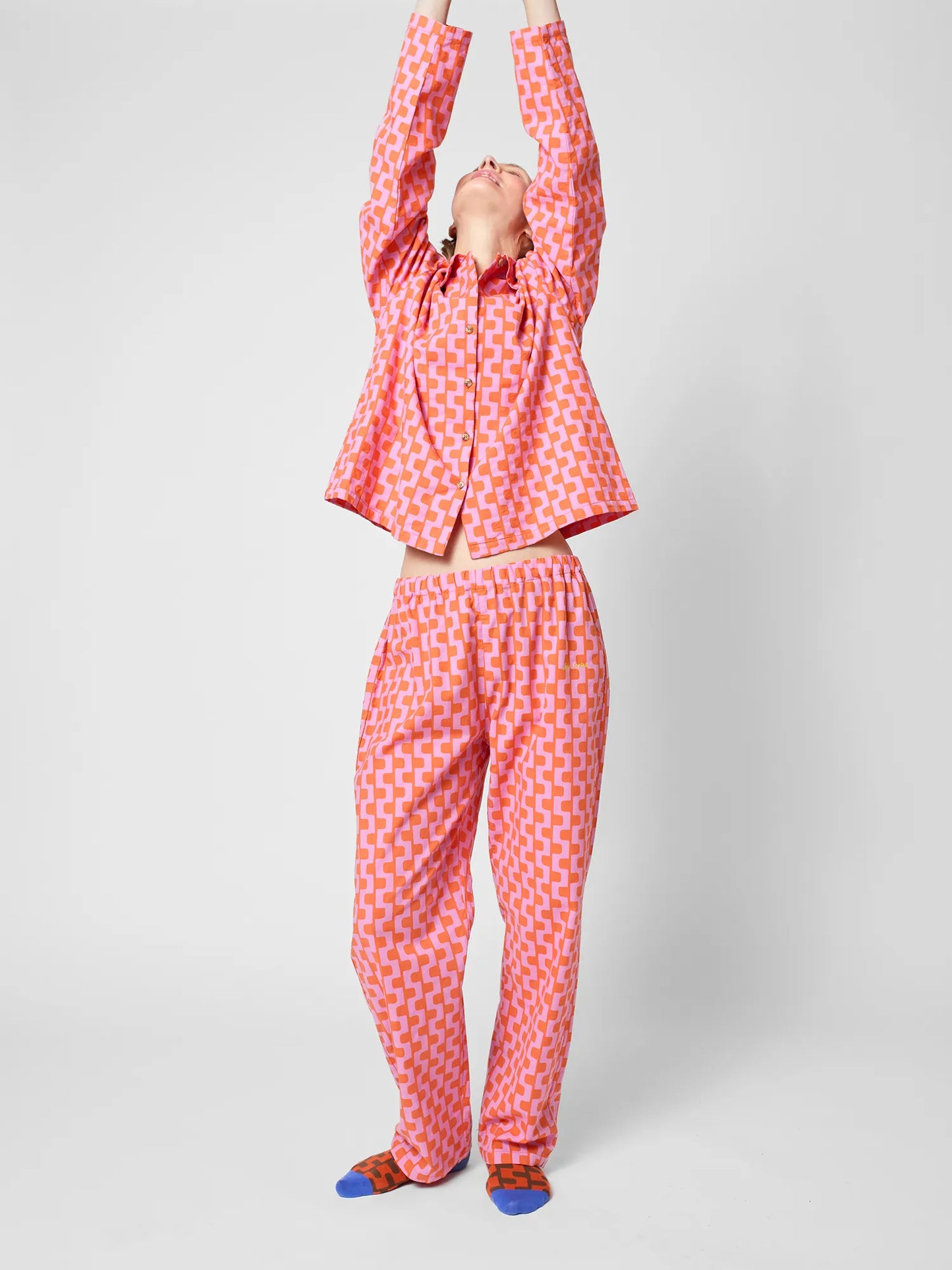 Purple printed loungewear set