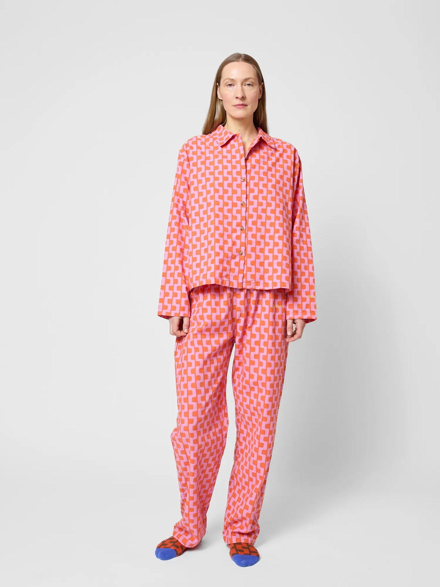 Purple printed loungewear set