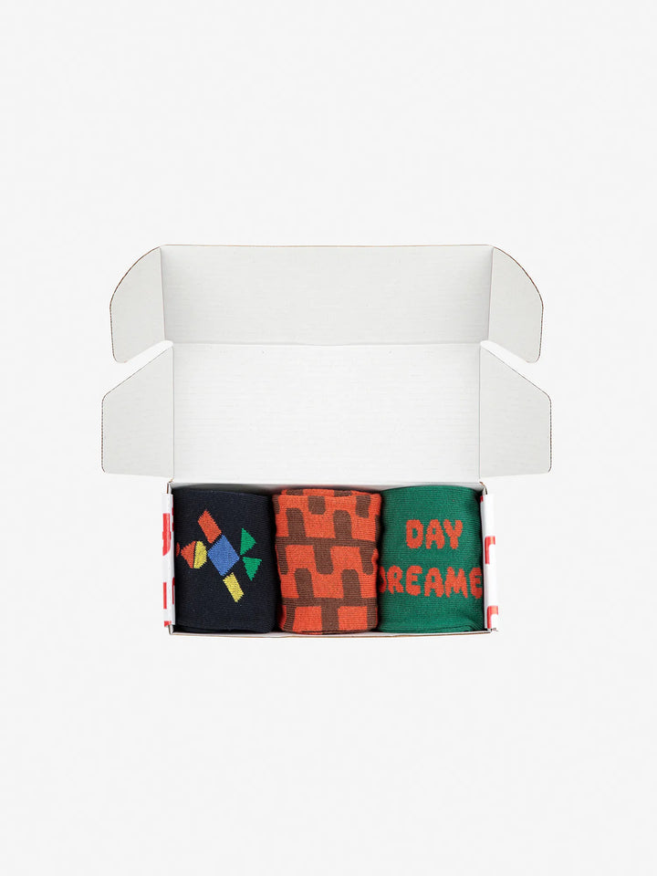 Day dreamer boy socks pack x 3