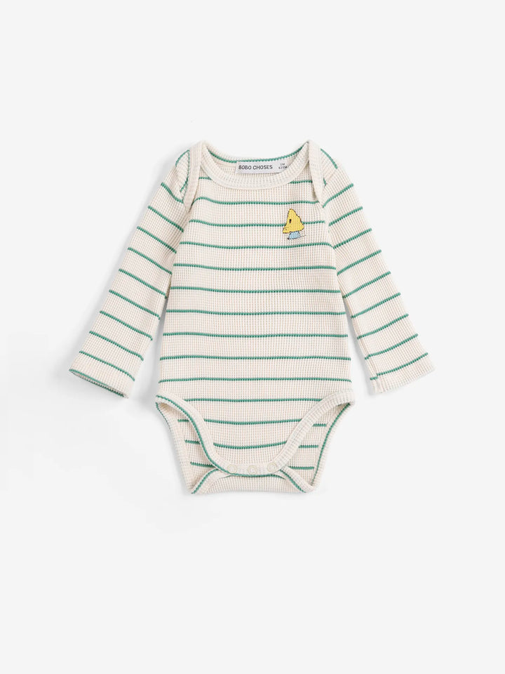 Mush Monster green stripes body