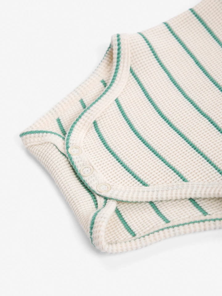 Mush Monster green stripes body