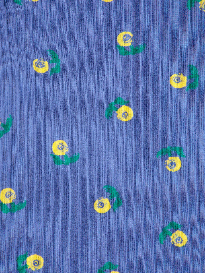 Stamp Bloom all over blue T-shirt