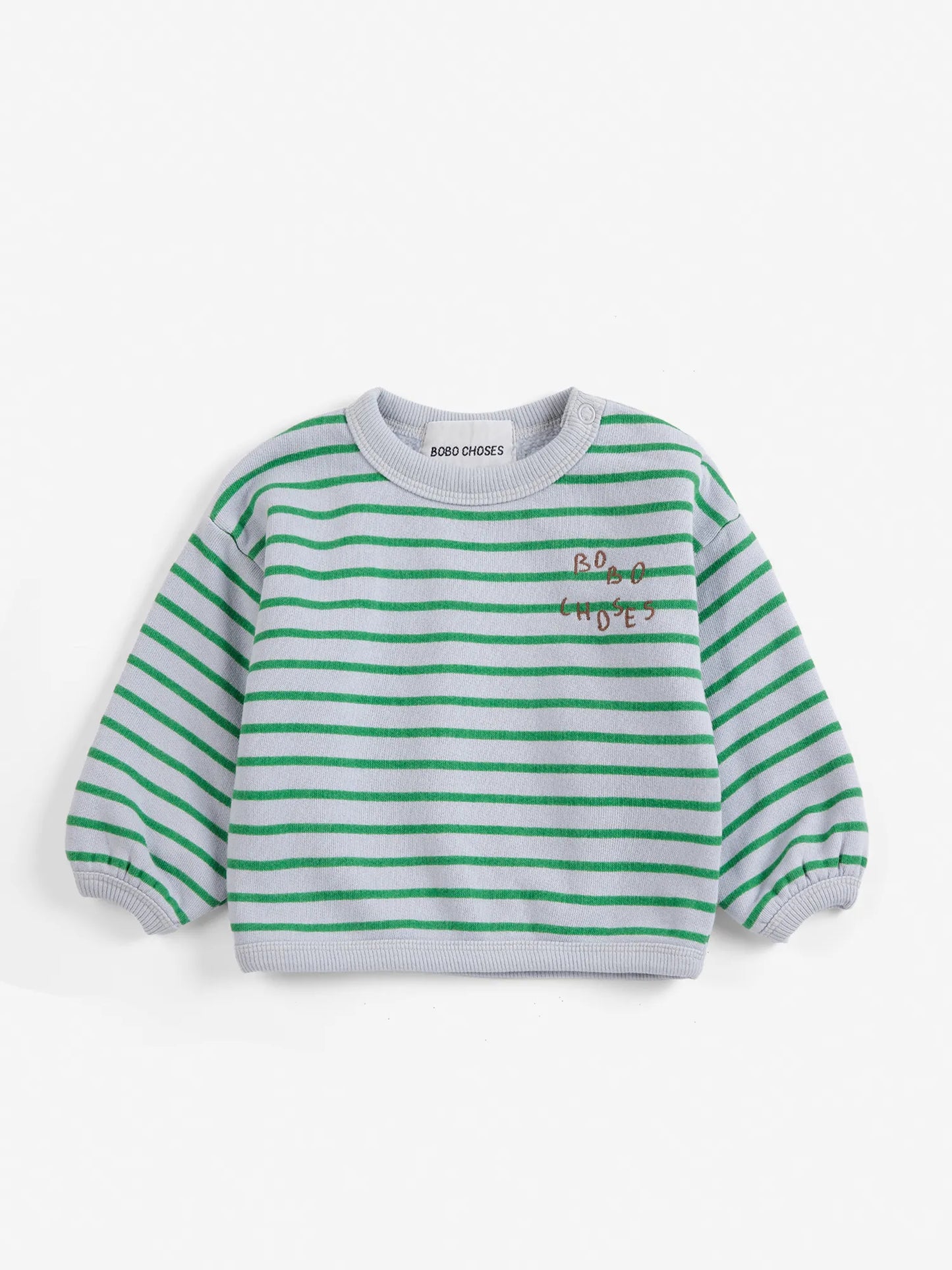 Bobo Choses blue stripes sweatshirt