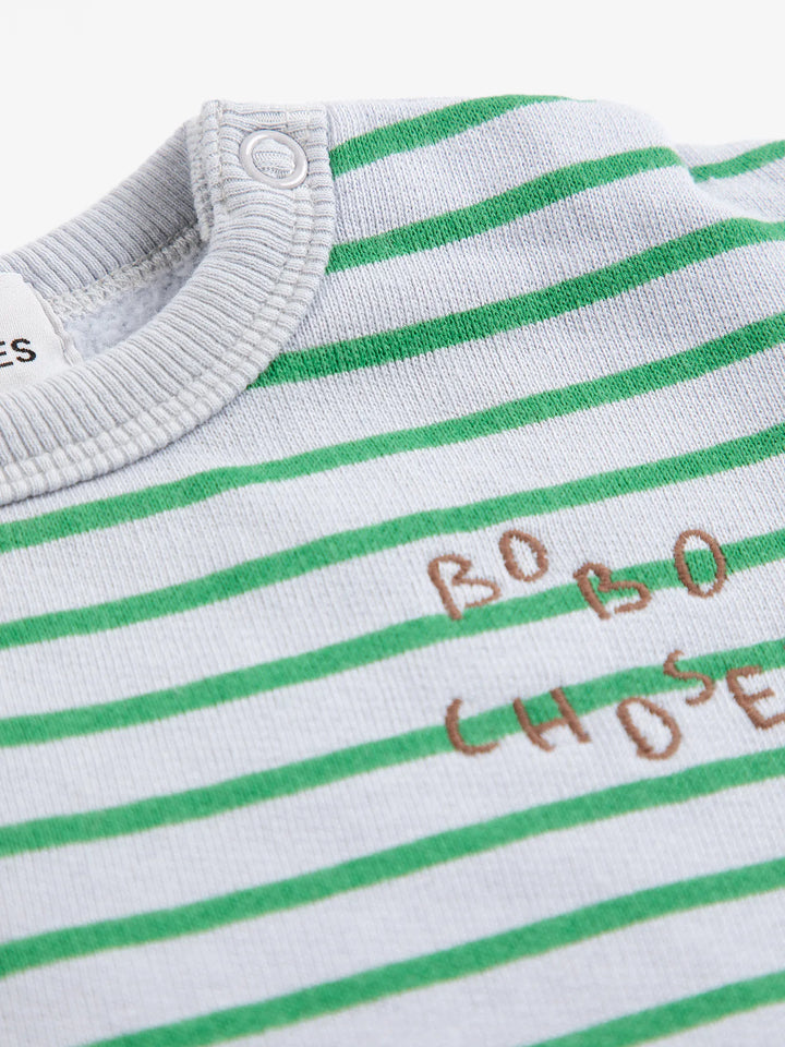 Bobo Choses blue stripes sweatshirt