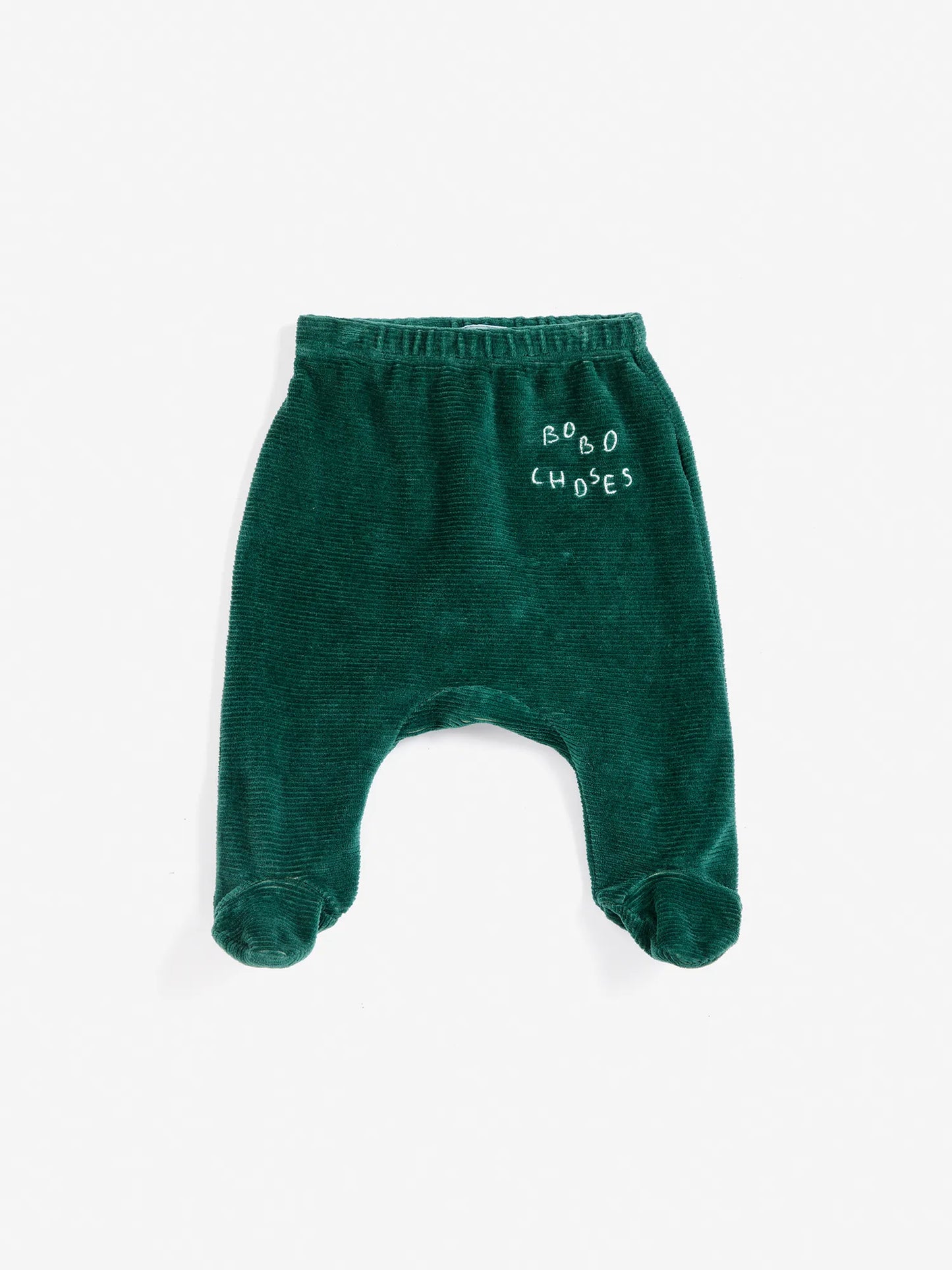 Bobo Choses ベルベットグリーン足つきレギンス