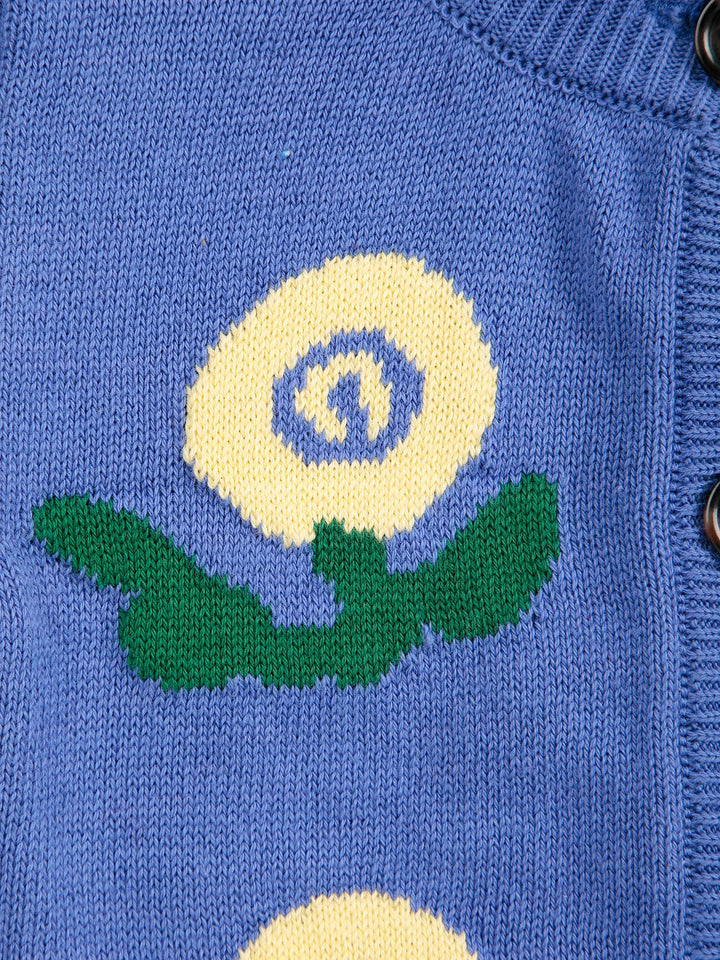Stamp Bloom baby cardigan