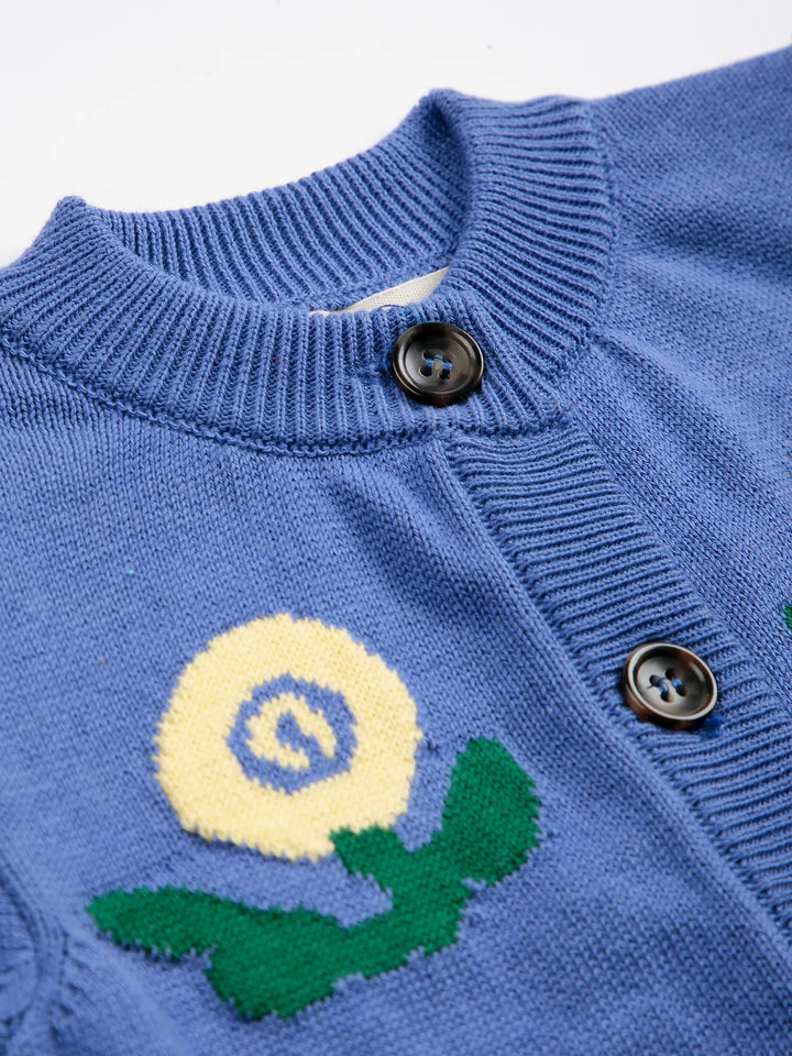 Stamp Bloom baby cardigan
