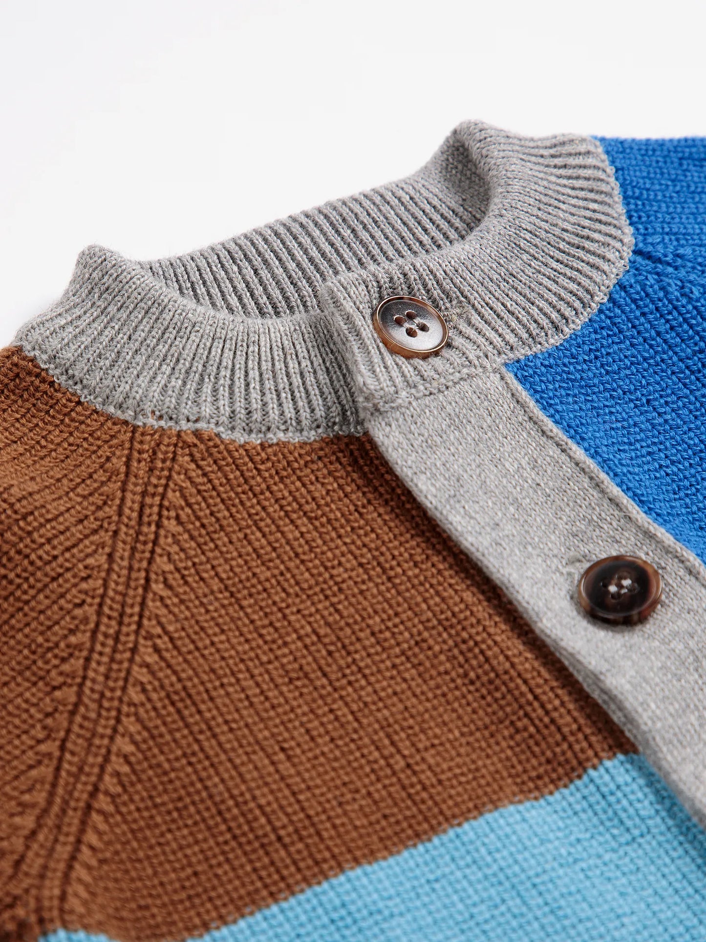 Bobo Choses カラーブロックカーディガン