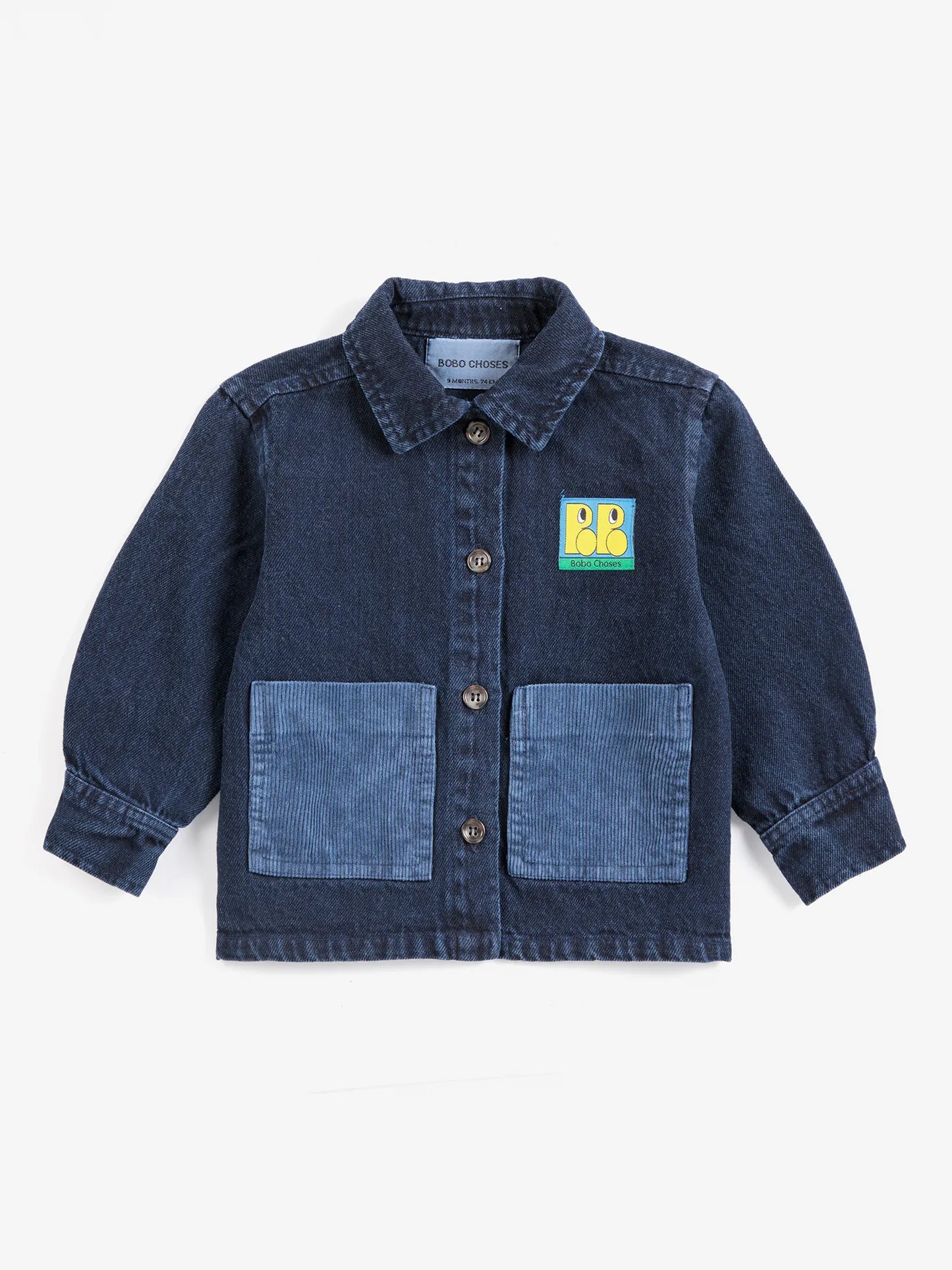 Booo Bo Choses Tag baby denim shirt