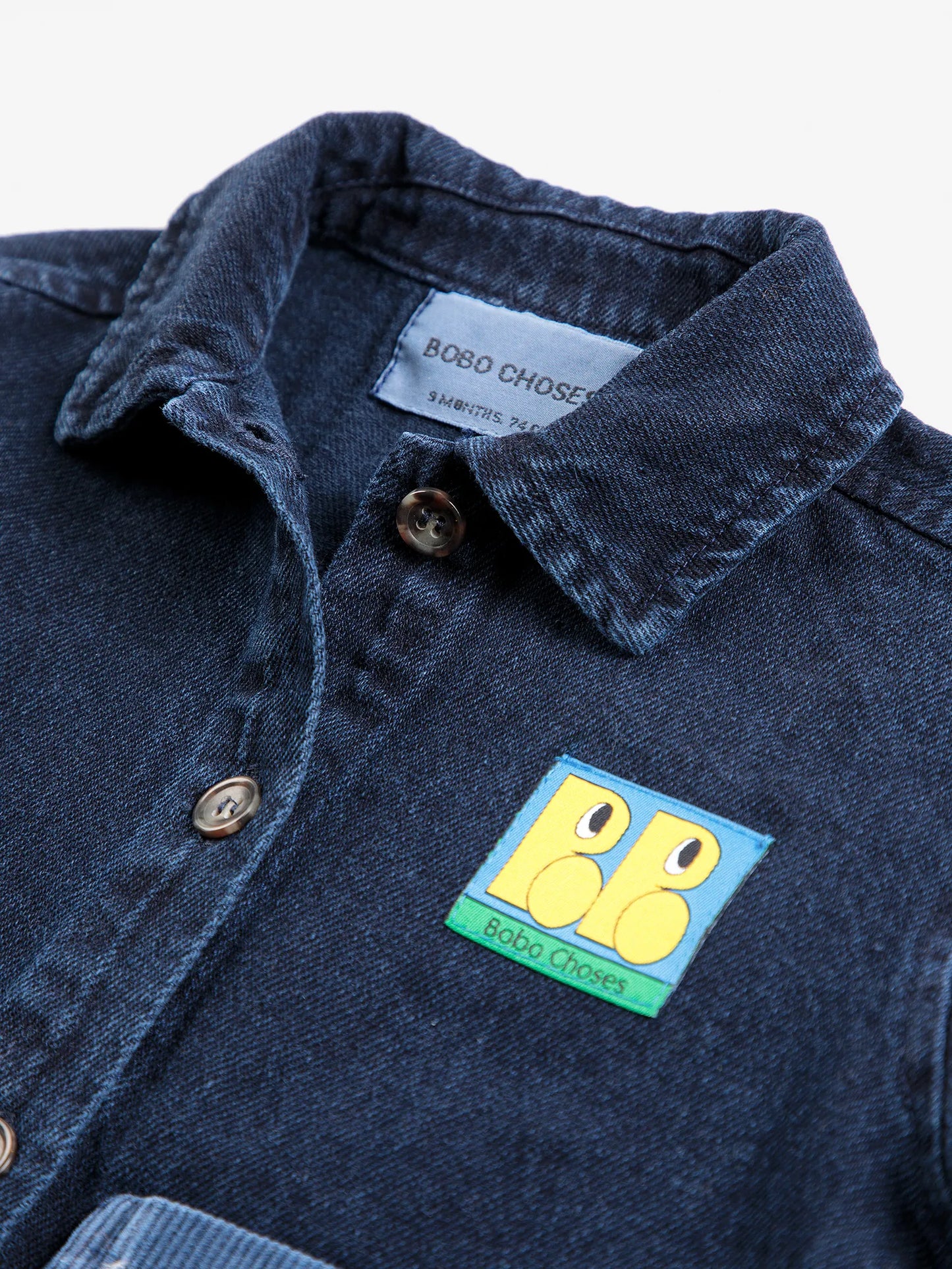 Booo Bo Choses Tag baby denim shirt