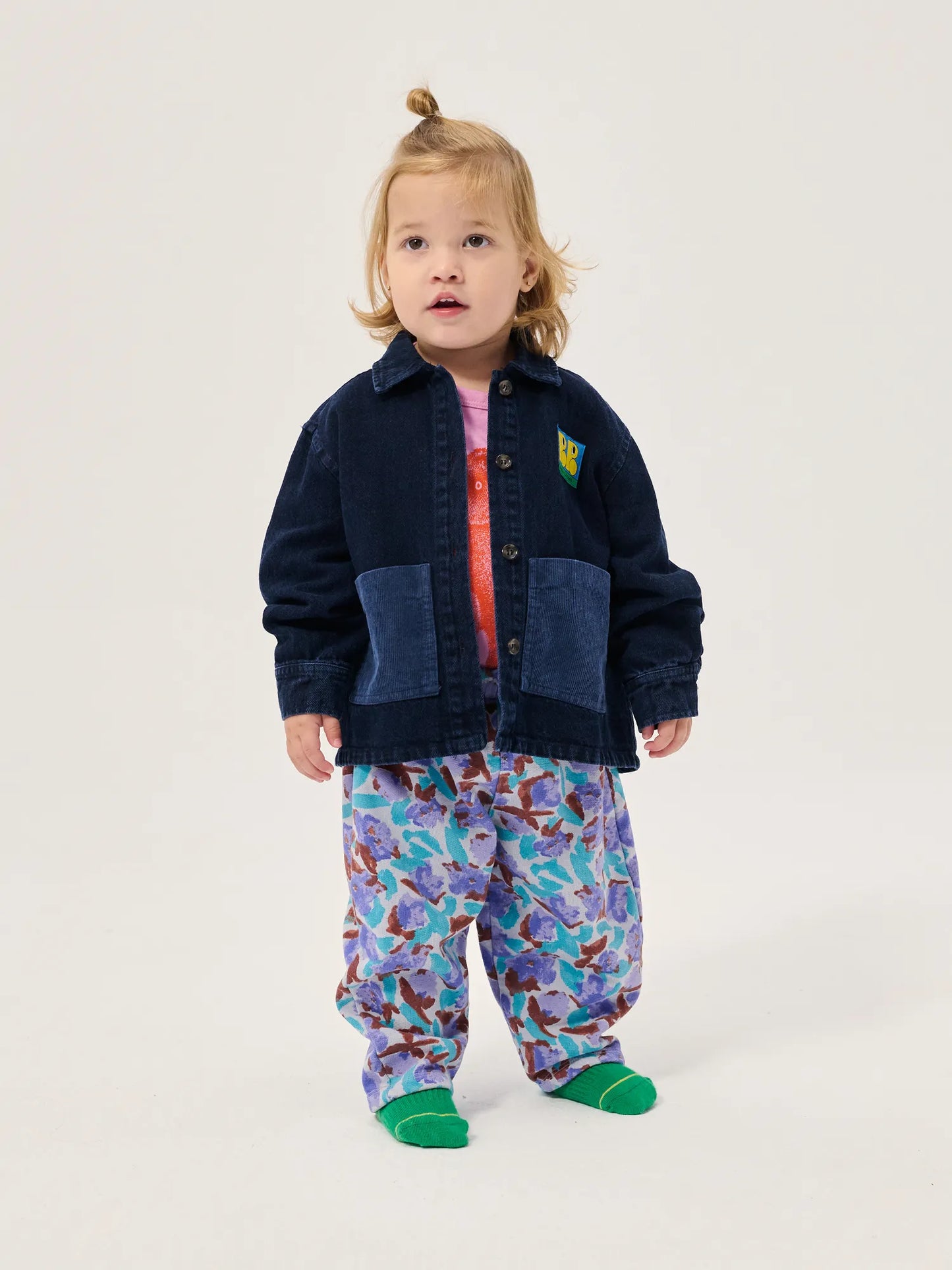 Booo Bo Choses Tag baby denim shirt