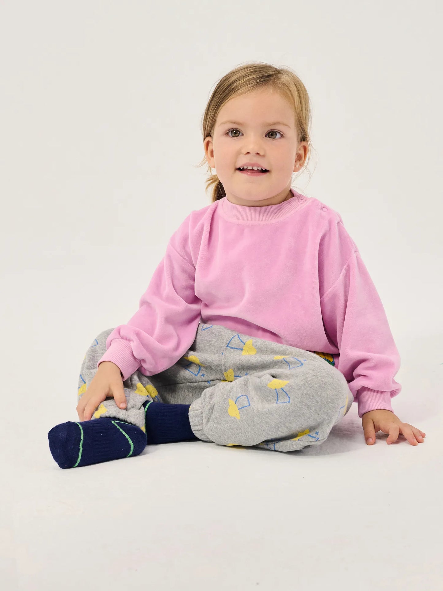 Booo Bo Choses Tag velvet sweatshirt